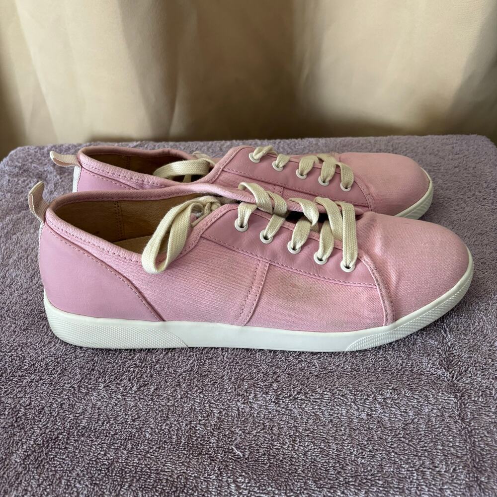 Vionic Women's Pisces Canvas Cameo Pink Sneakers Size 9